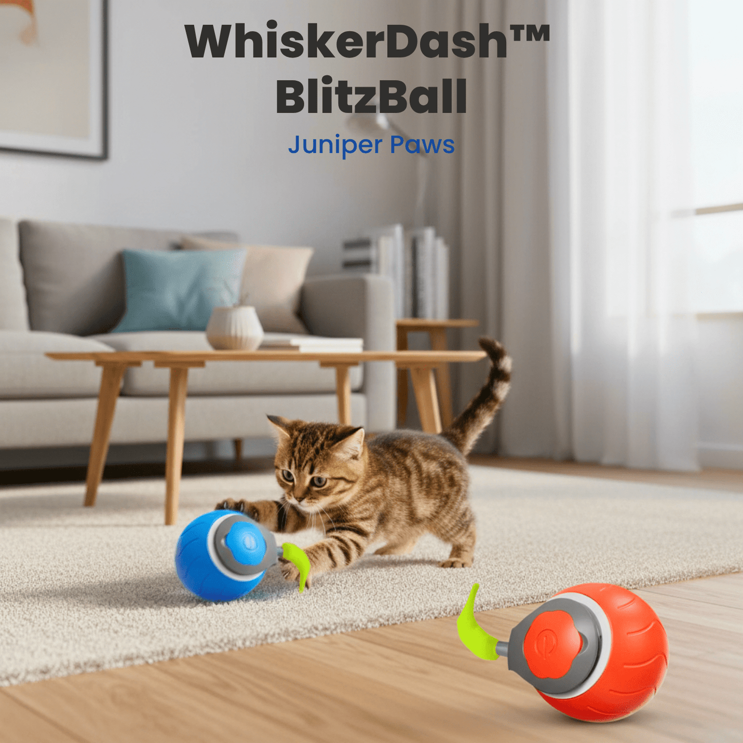 WhiskerDash™ BlitzBall - Juniper Paws