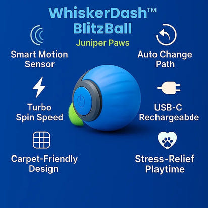WhiskerDash™ BlitzBall - Juniper Paws